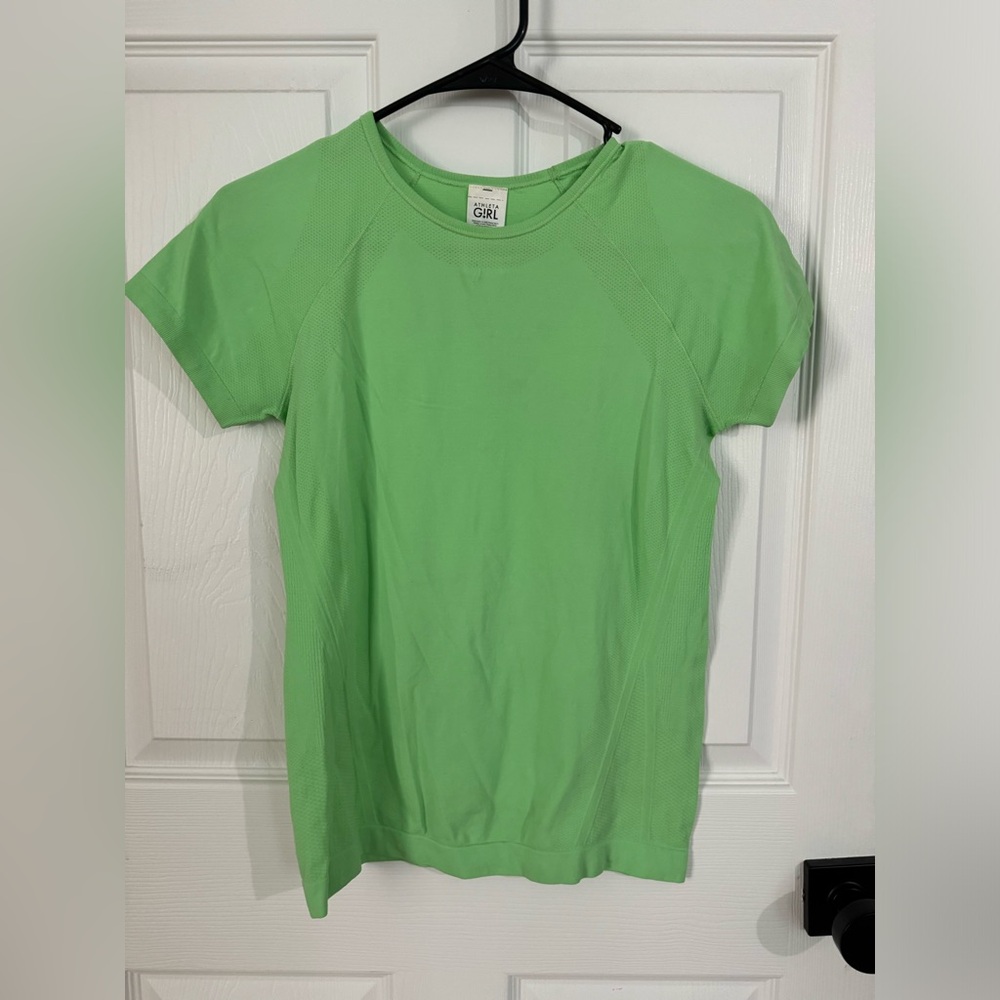 Athleta Girl Speedlight Seamless Shirt SIZE XL - Green